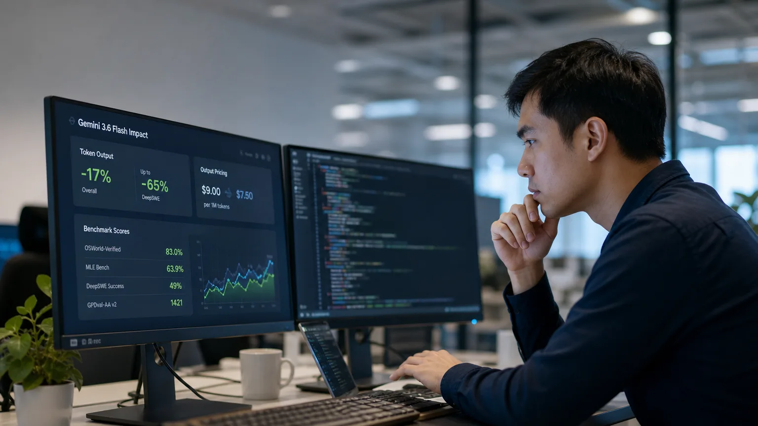 Editorial image for Google's Gemini 3.6 Flash Cuts Agent Token Bills While Lifting Coding Benchmarks