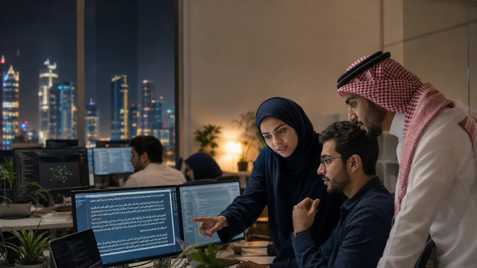 Editorial image for فالكون أم علّام؟ معركة شرسة في سماء الخليج لتطويع الذكاء الاصطناعي بالعربية