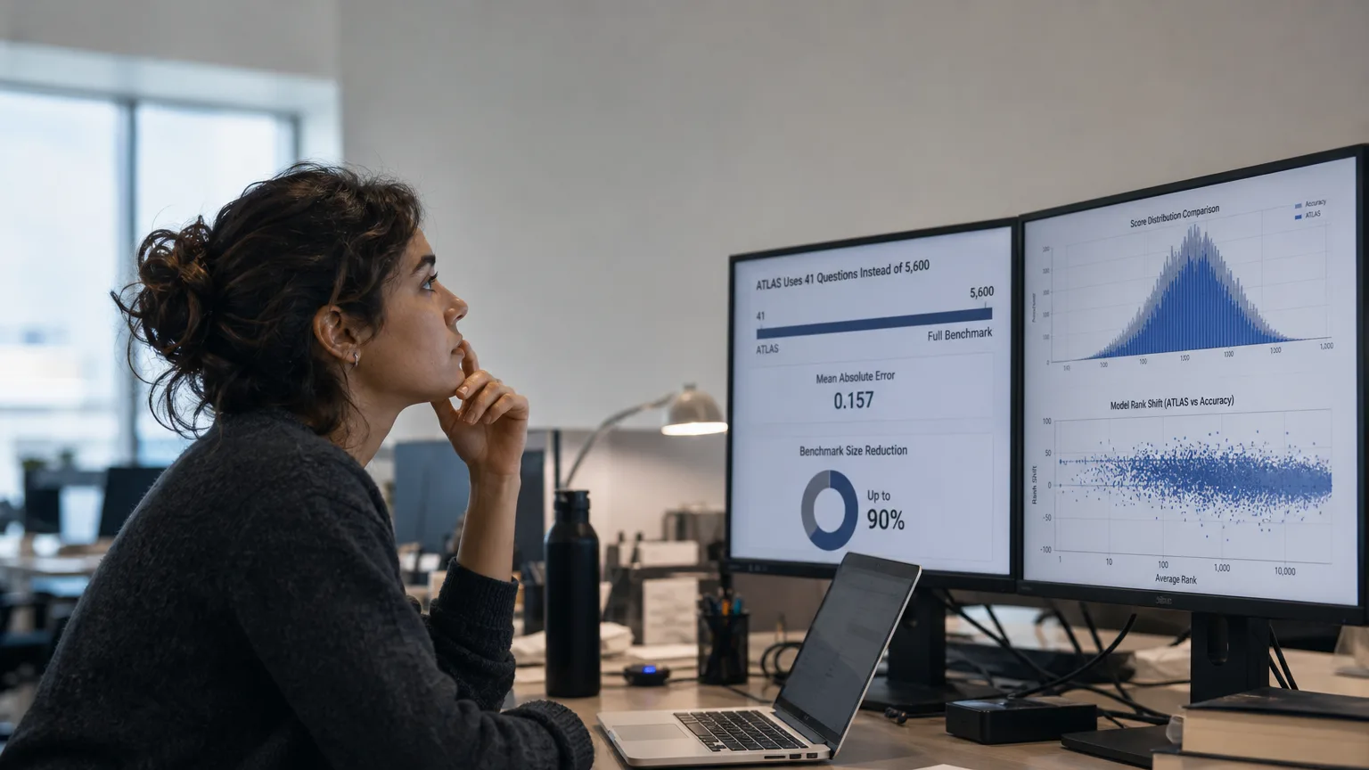Editorial image for ATLAS Cuts LLM Benchmarking Down to Size, Using 41 Questions Instead of 5,600