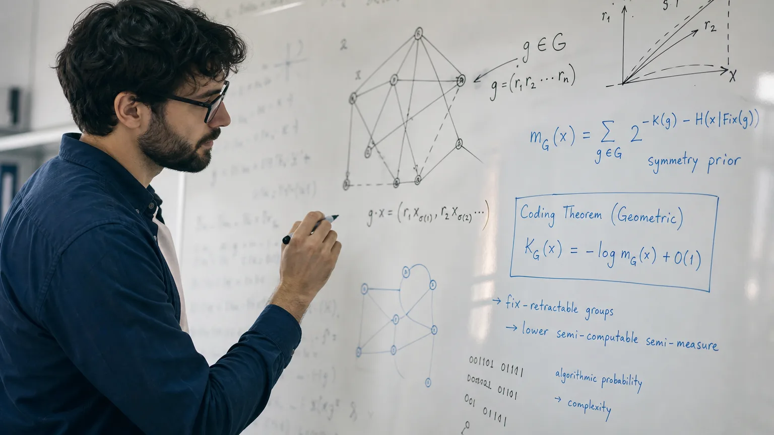 Editorial image for New Paper Extends Kolmogorov Complexity Theory to Symmetry Groups with a "Geometric Coding Theorem"