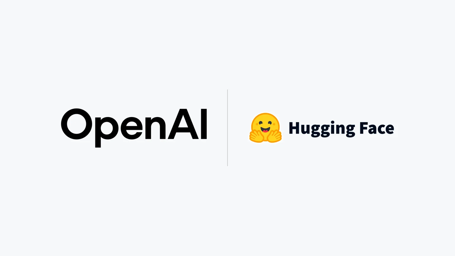 OpenAI and Hugging Face logos