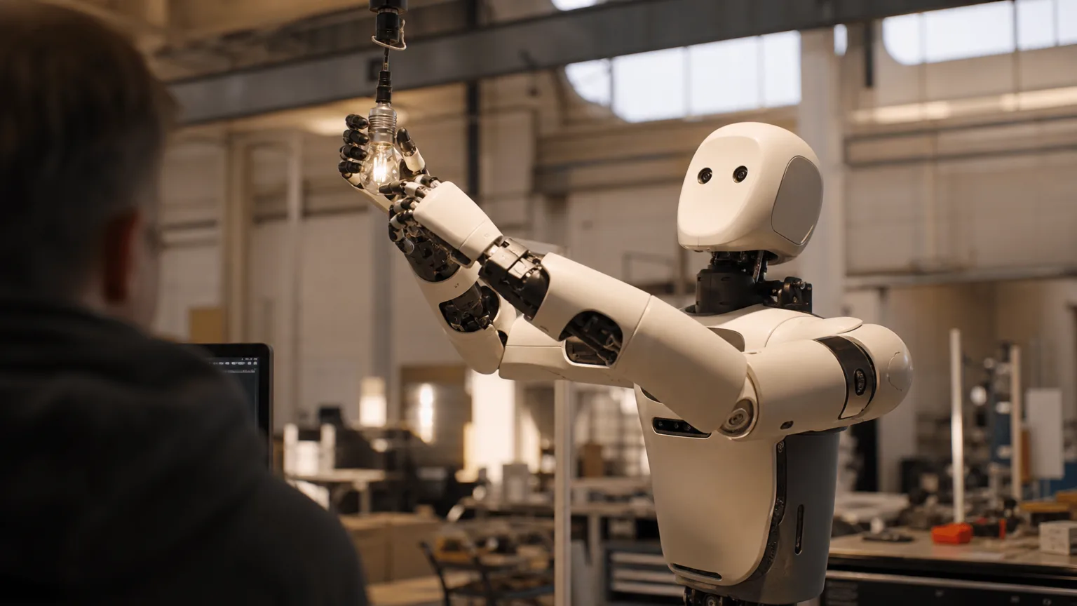 Editorial image for Google DeepMind's Gemini Robotics 2 Teaches Humanoids to Screw In Lightbulbs (Sometimes)