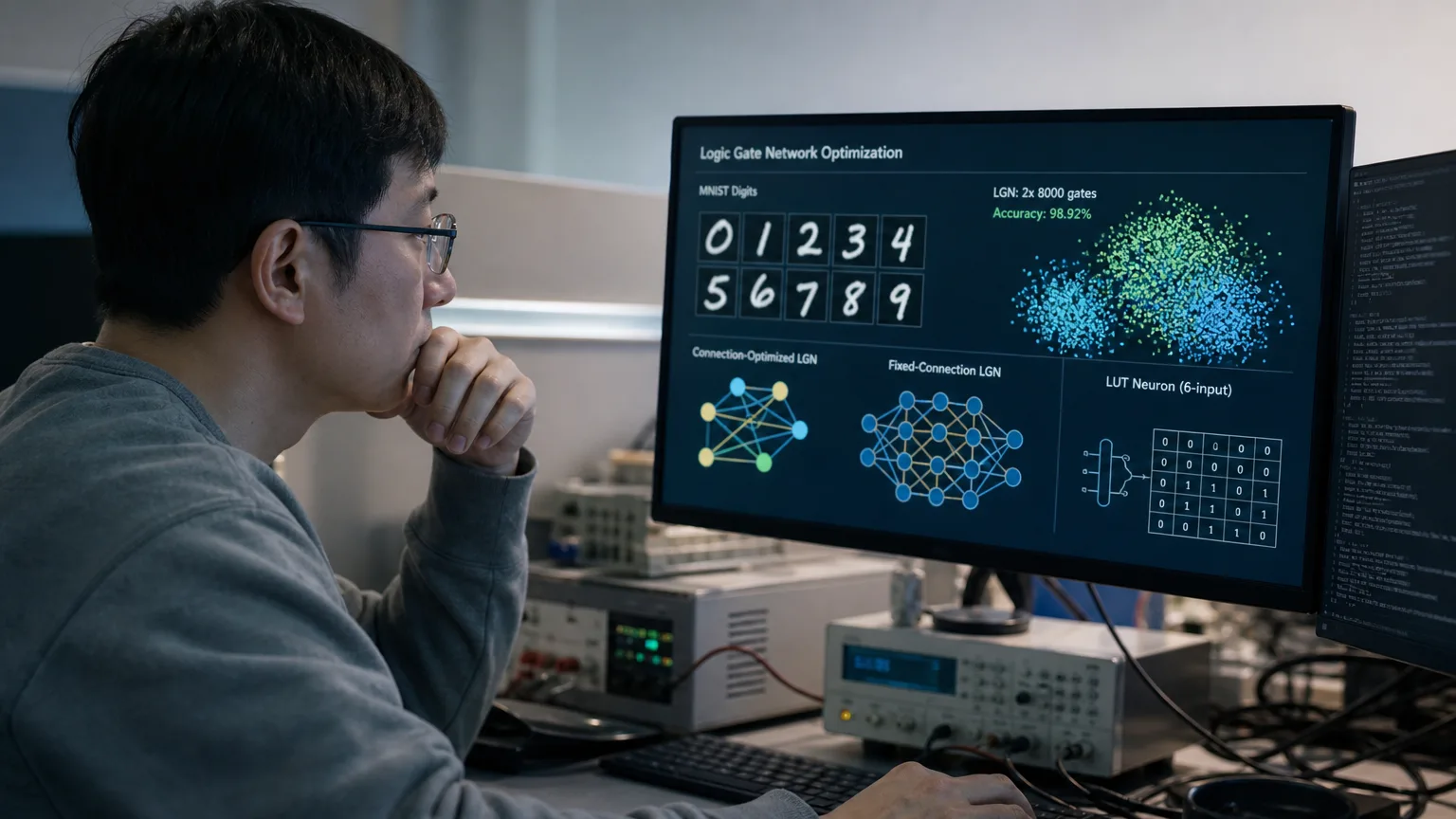 Editorial image for A Trainable Connection Trick Shrinks Logic Gate Networks by 50x